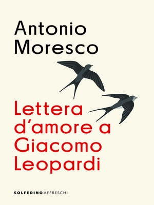 cover image of Lettera d'amore a Giacomo Leopardi
